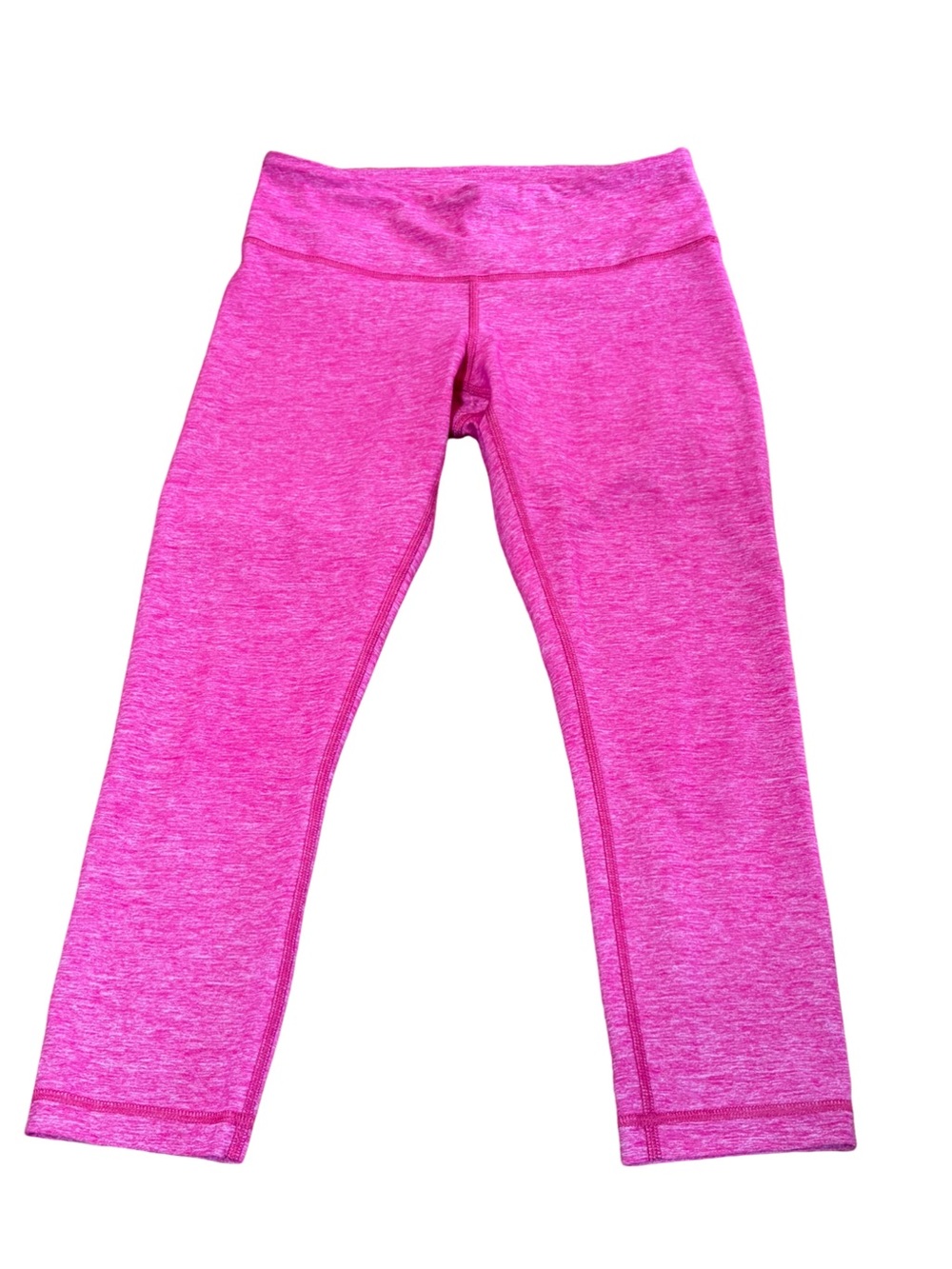 Lululemon Wunder Under Crop Luon Heathered Pink (20”)